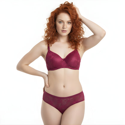 Stylish Women Lingerie Set with Lace Design | Padded Bra & Panty Set
