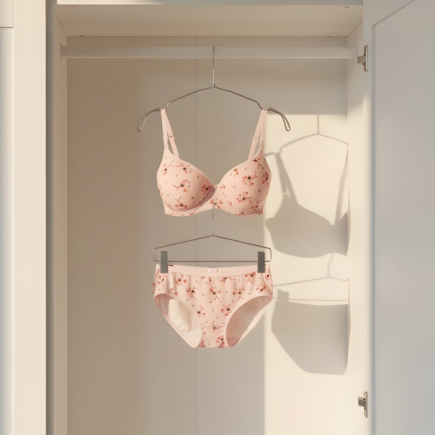 Women Padded Printed Bra Panty Set | Soft & Comfortable Designer Lingerie Set for Daily