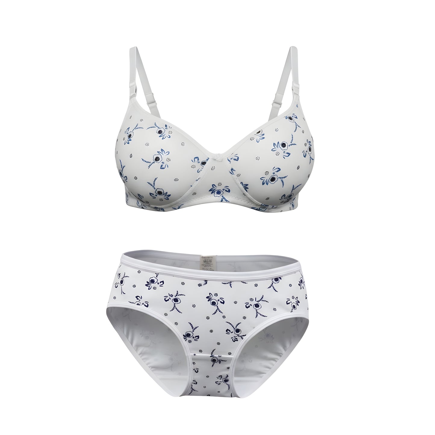 Women Padded Printed Bra Panty Set | Soft & Comfortable Designer Lingerie Set for Daily