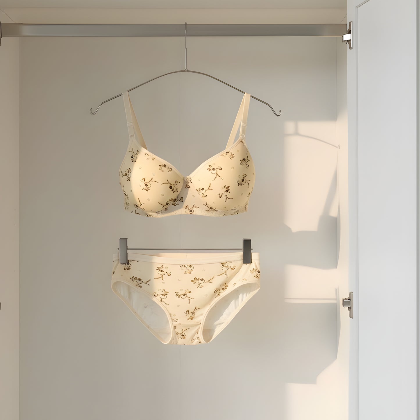 Women Padded Printed Bra Panty Set | Soft & Comfortable Designer Lingerie Set for Daily