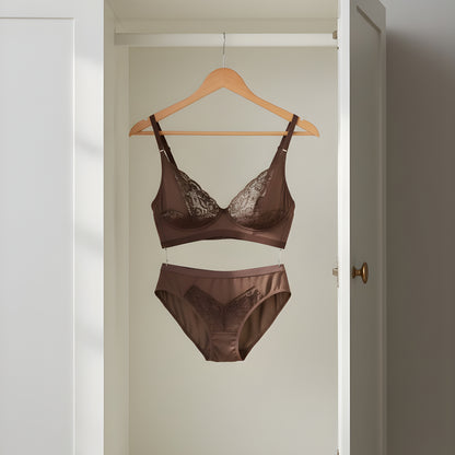Women Lace Bra Panty Set | Soft & Comfortable Designer Lingerie Set for Daily