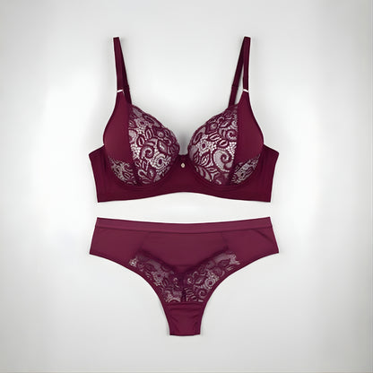 Women Lace Bra Panty Set | Soft & Comfortable Designer Lingerie Set for Daily