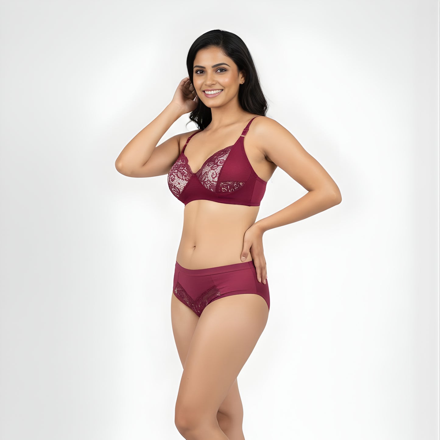 Women Lace Bra Panty Set | Soft & Comfortable Designer Lingerie Set for Daily