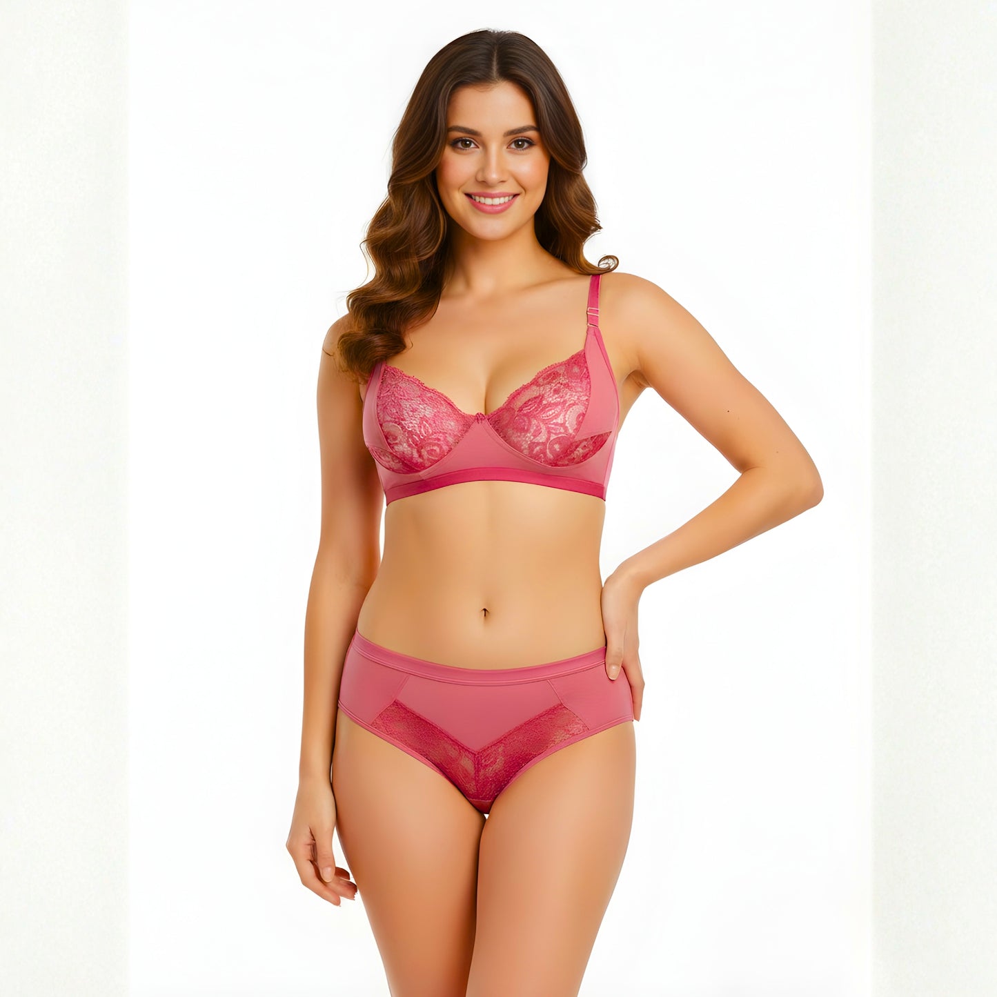 Women Lace Bra Panty Set | Soft & Comfortable Designer Lingerie Set for Daily