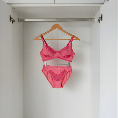 Women Lace Bra Panty Set | Soft & Comfortable Designer Lingerie Set for Daily